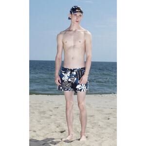 Marc by Marc Jacob's Men's Swim Trunks in Washed Ink Multi Small MSRP $138